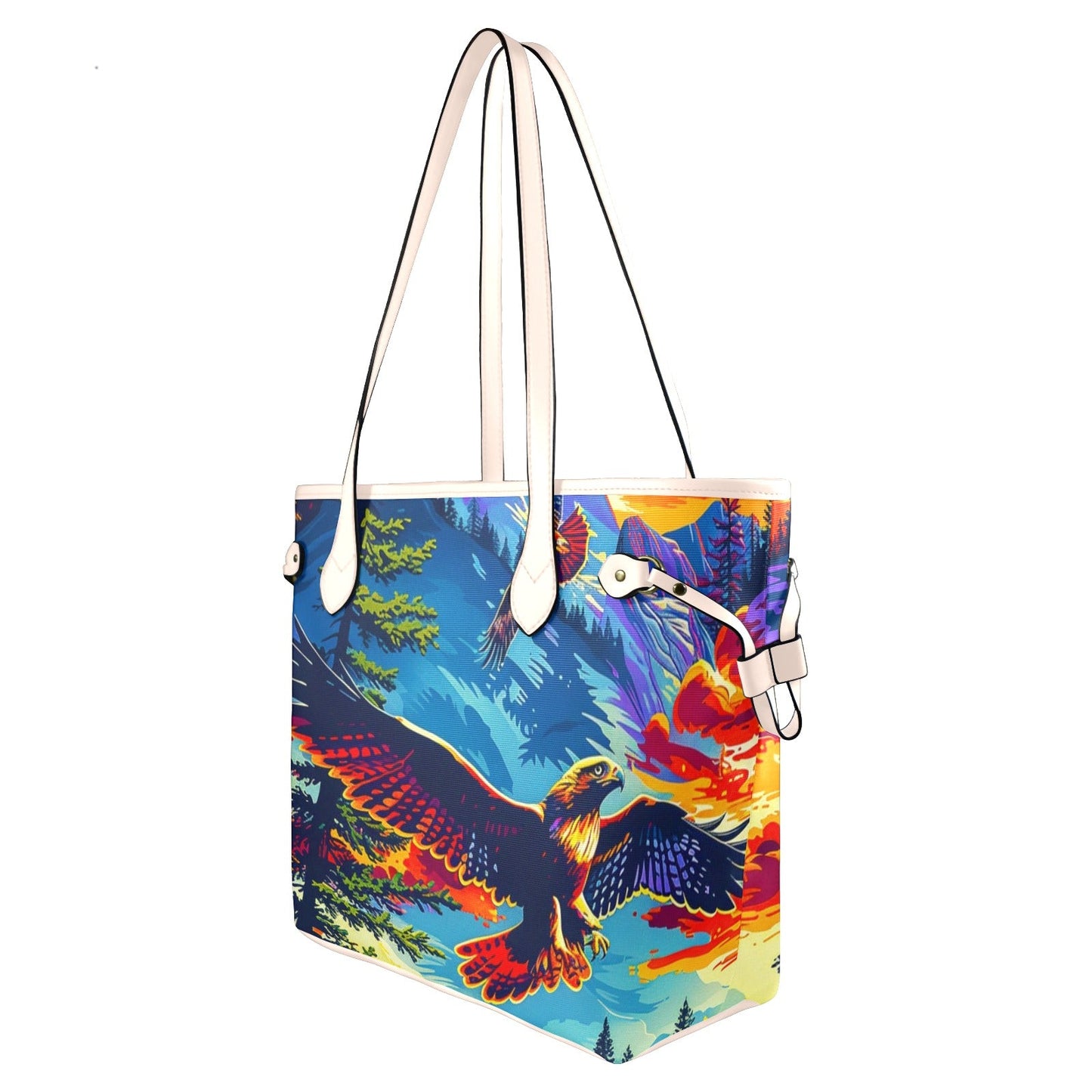 Hunting Hawks Clover Canvas Tote Bag