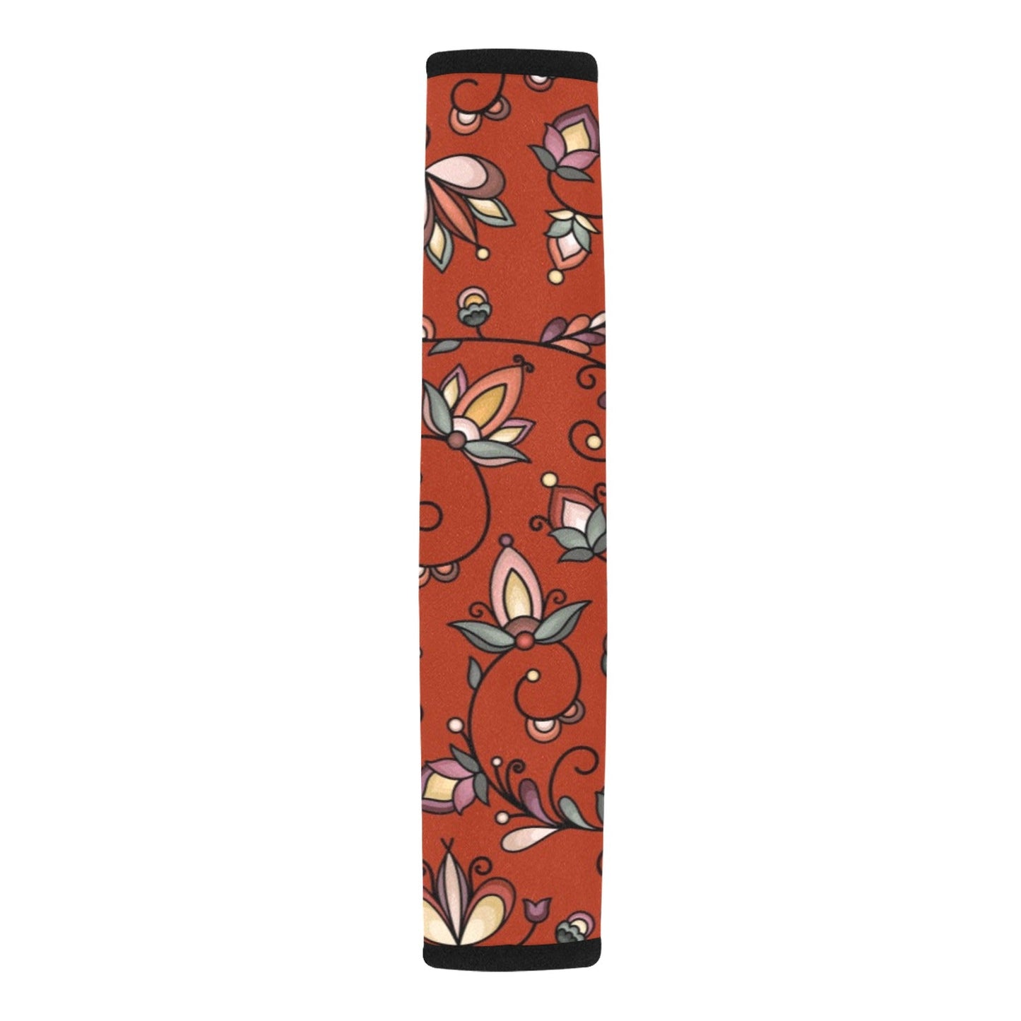 Burnt Sky Petals Red Seat Belt Cover
