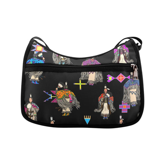 Women's Tradish Dancers Black Crossbody Bag
