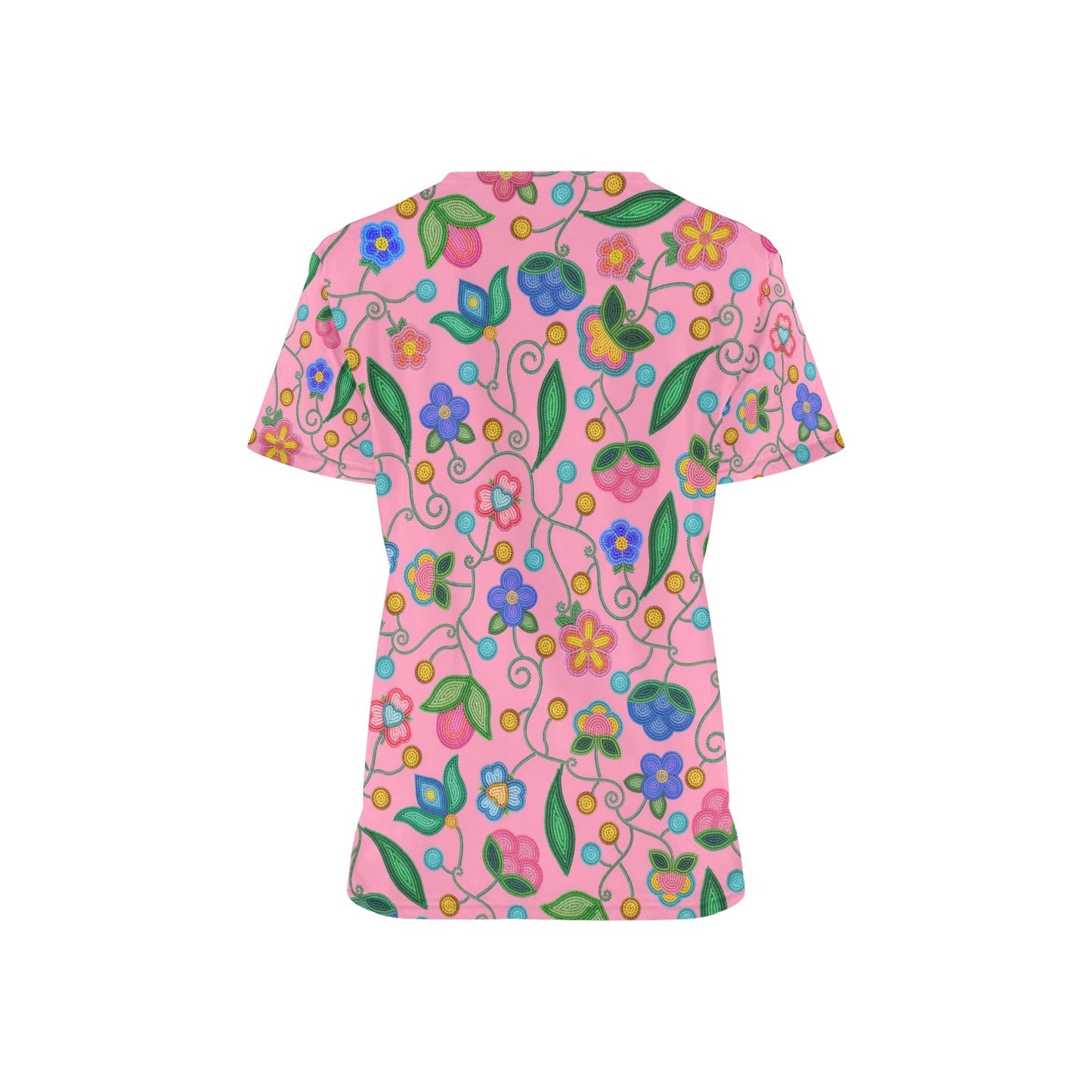 Skyberry Serenade Pink Scrub Top