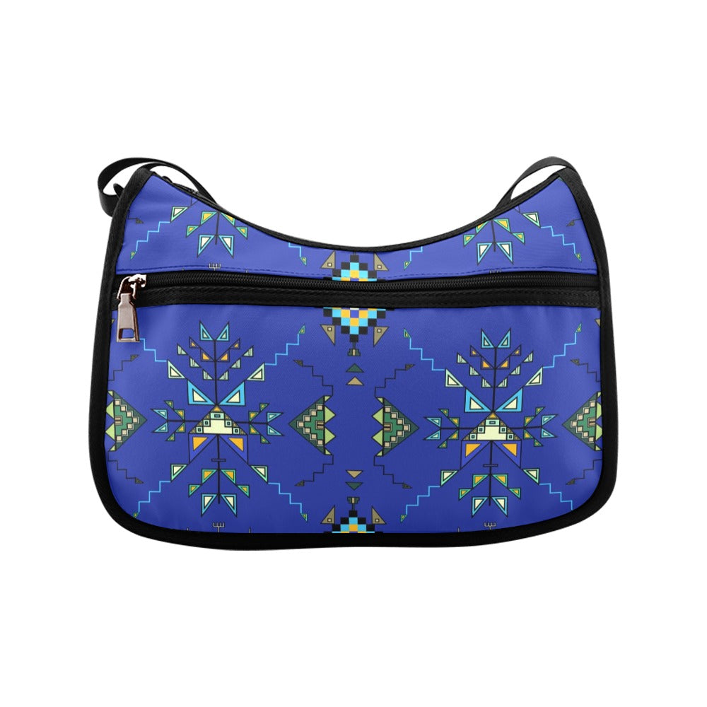 Bear Shield Dark Blue Crossbody Bag