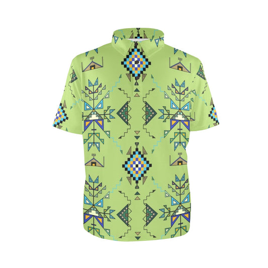 Bear Shield Green Polo Shirt