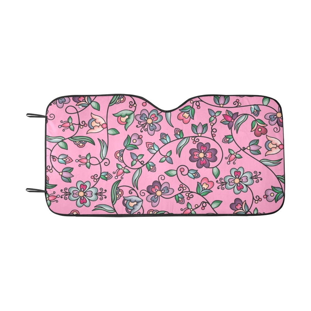 Amber Evening Garland Pink Car Sun Shade 55"x30"