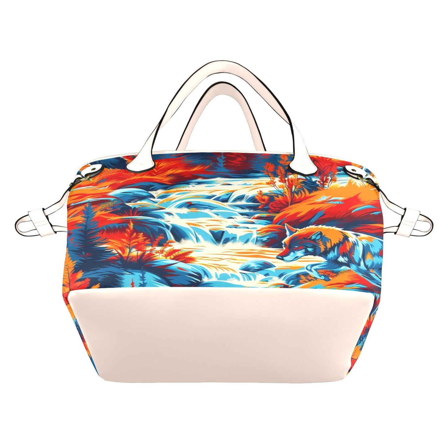 Hunting Wolves Clover Canvas Tote Bag