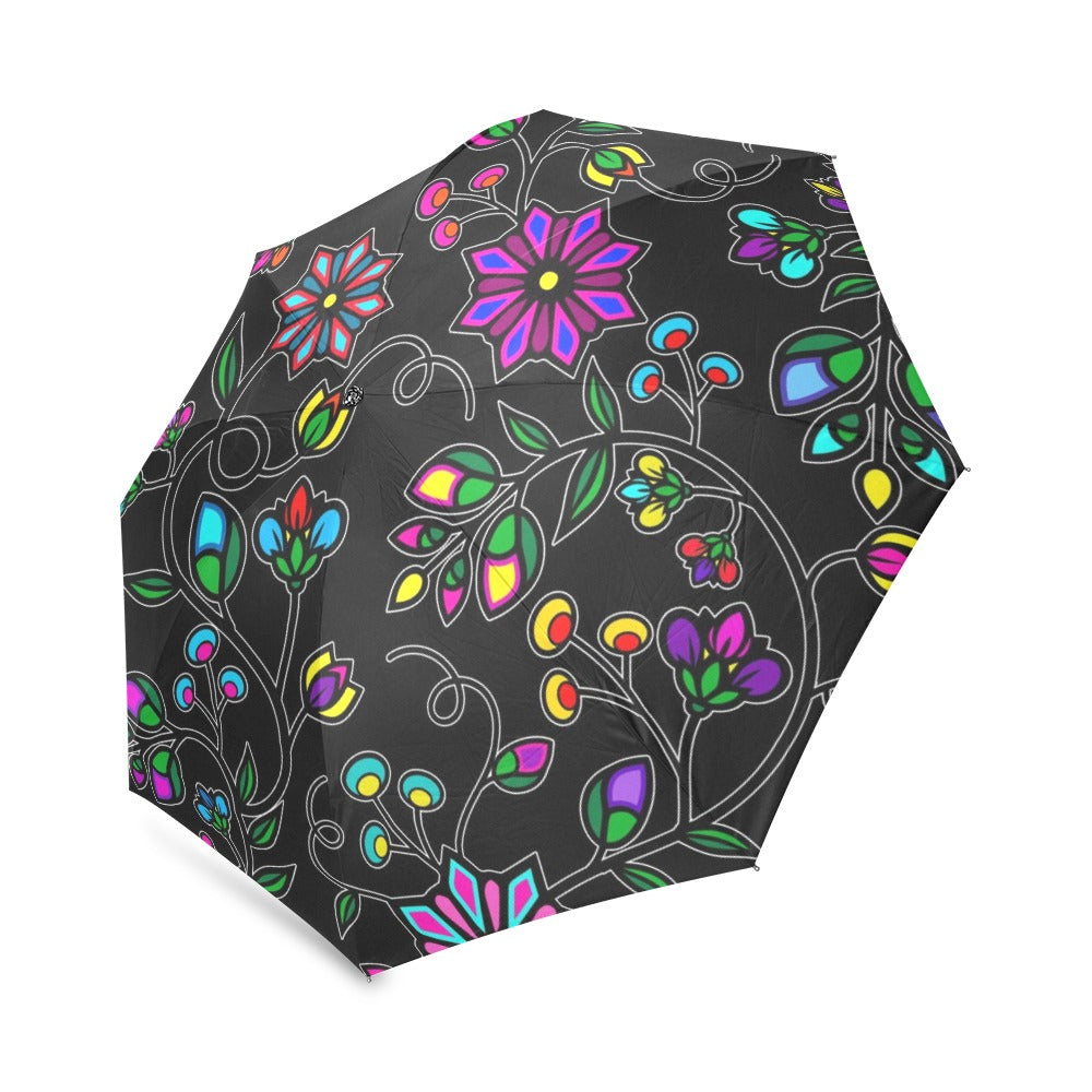 Prairie Paintbrush Black Foldable Umbrella