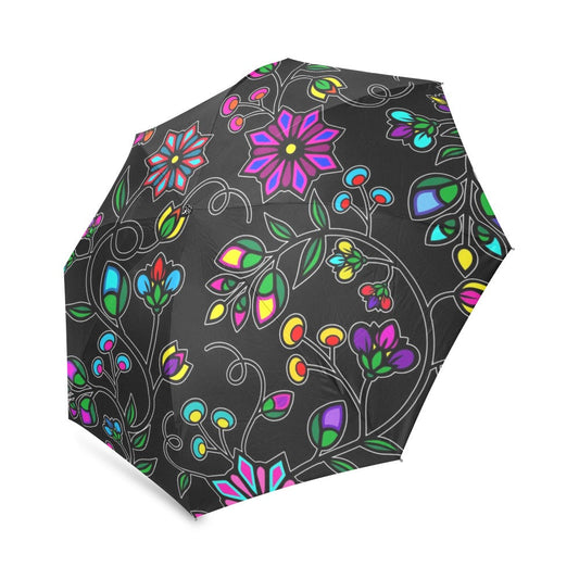 Prairie Paintbrush Black Foldable Umbrella