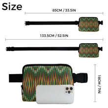 Load image into Gallery viewer, Fire Feather Green Belt Bag
