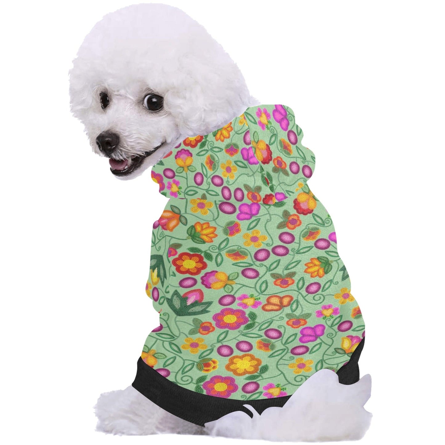 Boreal Bounty Green Pet Hoodie