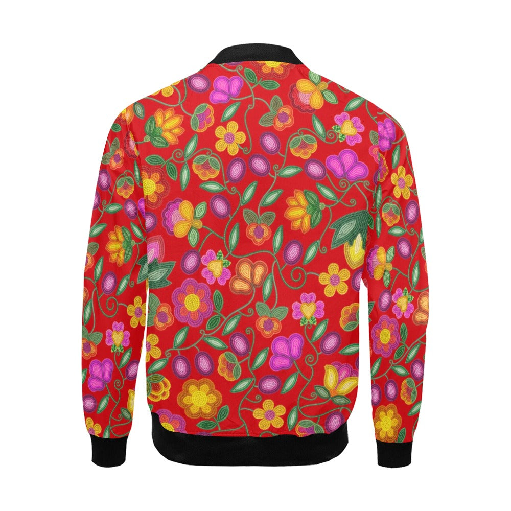 Boreal Bounty Red Bomber Jacket