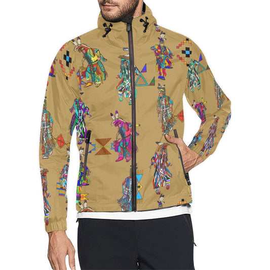 Men's Grass Dancers Earth Men's Windbreaker