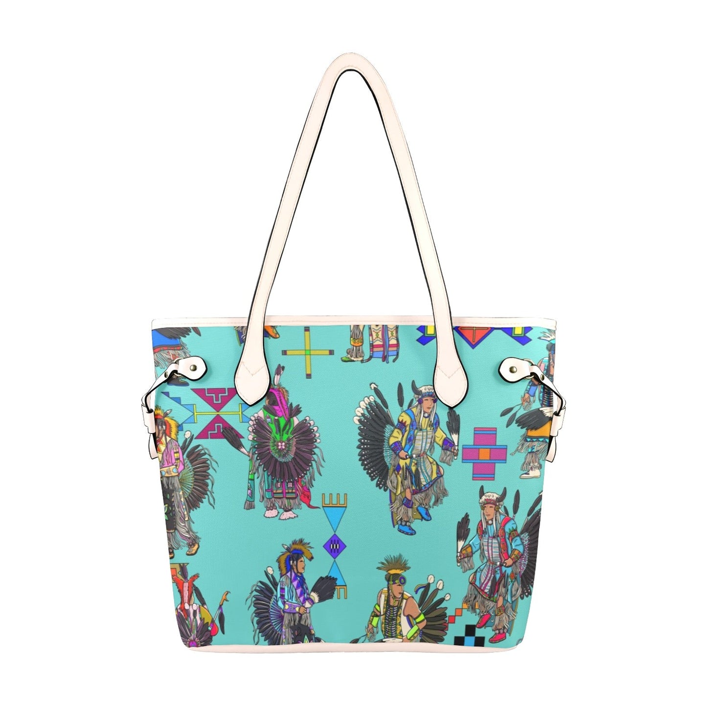Men's Tradish Dancers Eggshell Blue Clover Canvas Tote Bag
