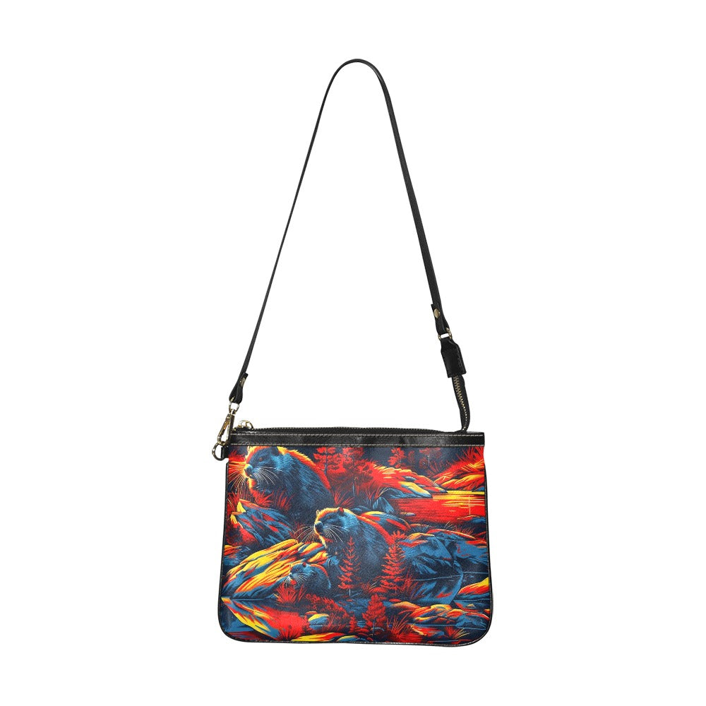 Bundle of Beavers Small Shoulder Bag
