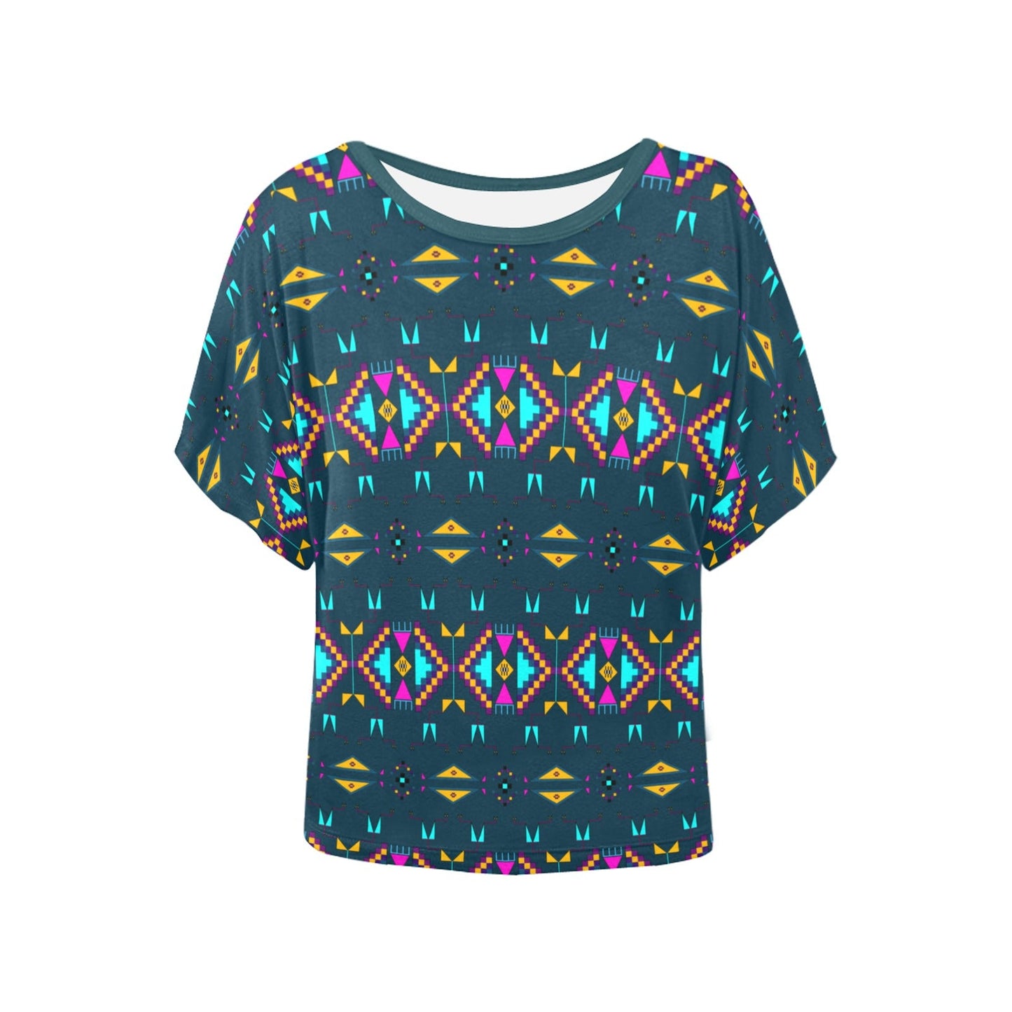 Rite of Passage Dark Teal Women's Batwing-Sleeved Blouse T shirt