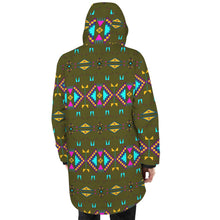 Load image into Gallery viewer, Rite of Passage Olive Unisex Sherpa Lined Hooded Coat
