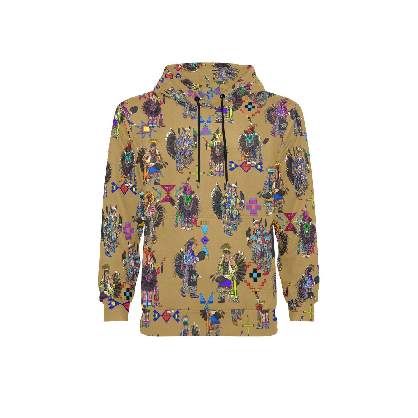 Men's Tradish Dancers Earth Men's Long Sleeve Fleece Hoodie