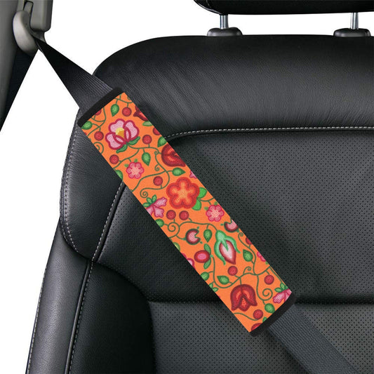Rose Reverie Orange Seat Belt Cover