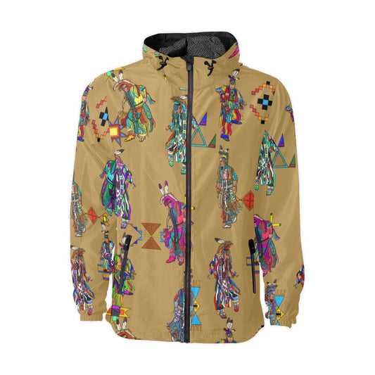 Men's Grass Dancers Earth Men's Windbreaker