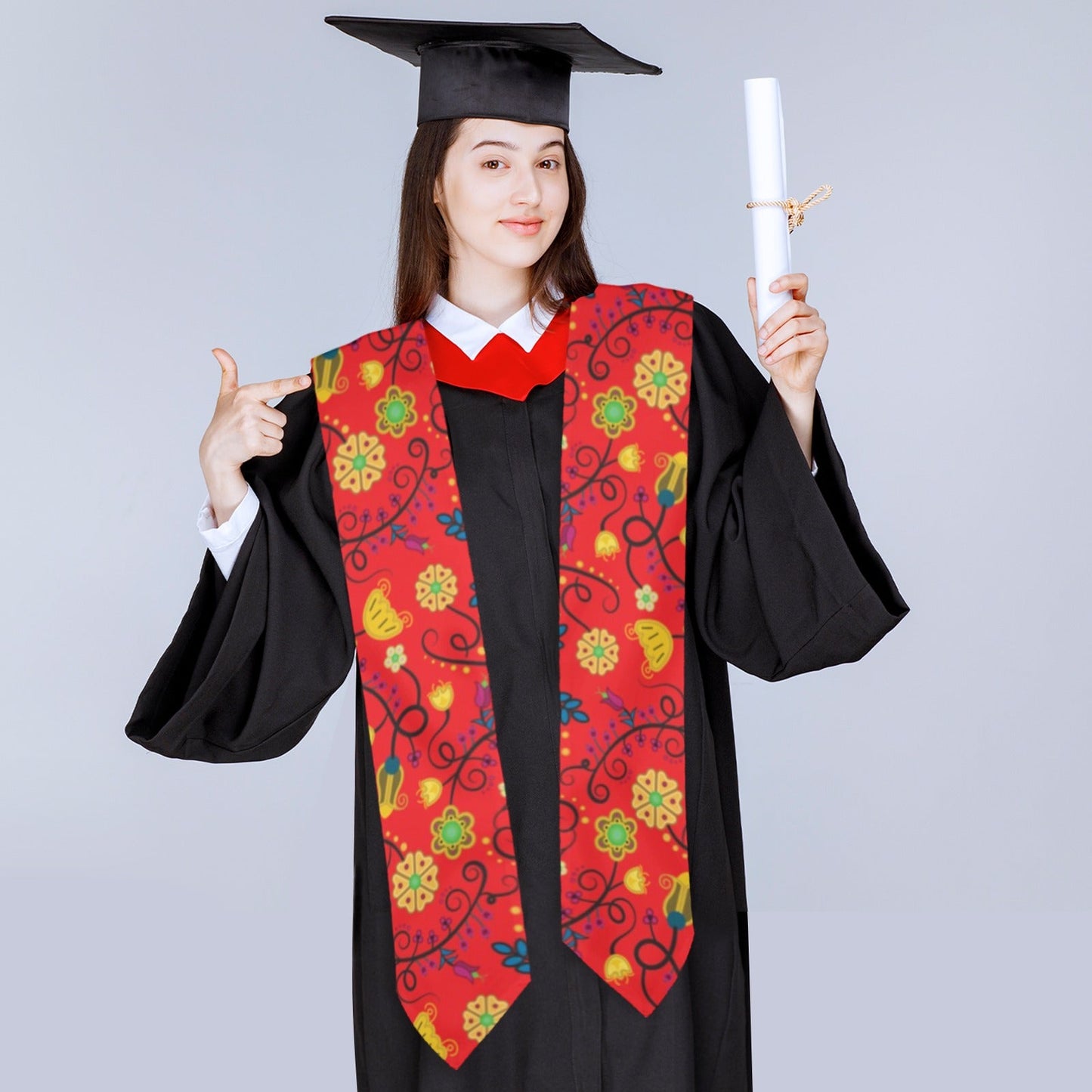 Nipin Blossom Fire Graduation Stole