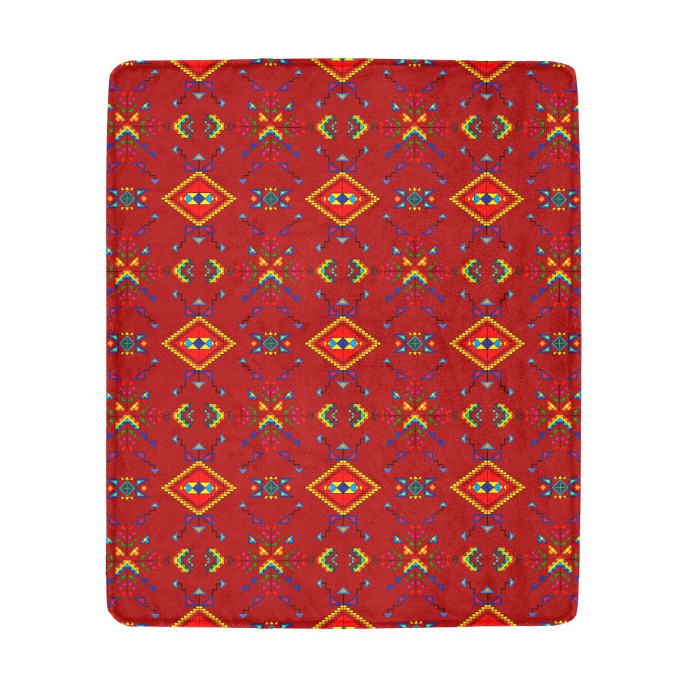 Buffalo Jump Red Ultra-Soft Micro Fleece Blanket 50"x60"