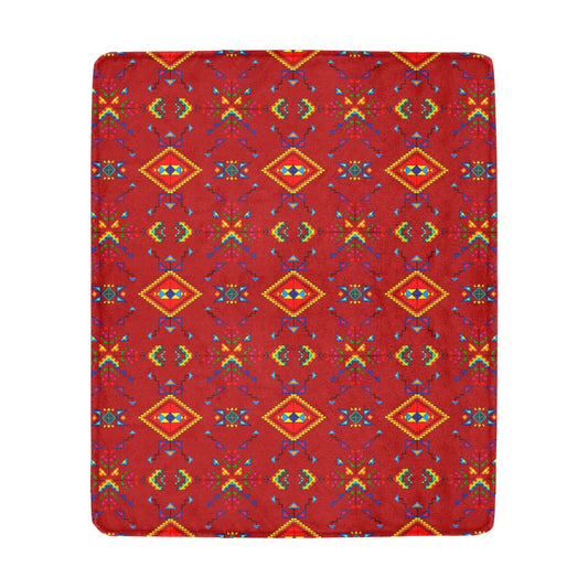Buffalo Jump Red Ultra-Soft Micro Fleece Blanket 50"x60"