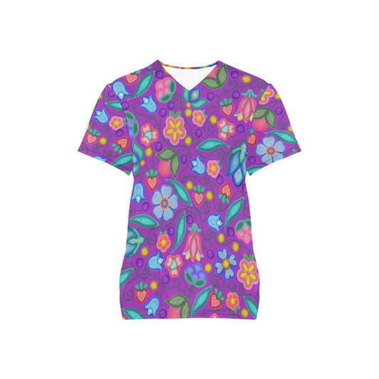 Sweet Offering Purple Scrub Top