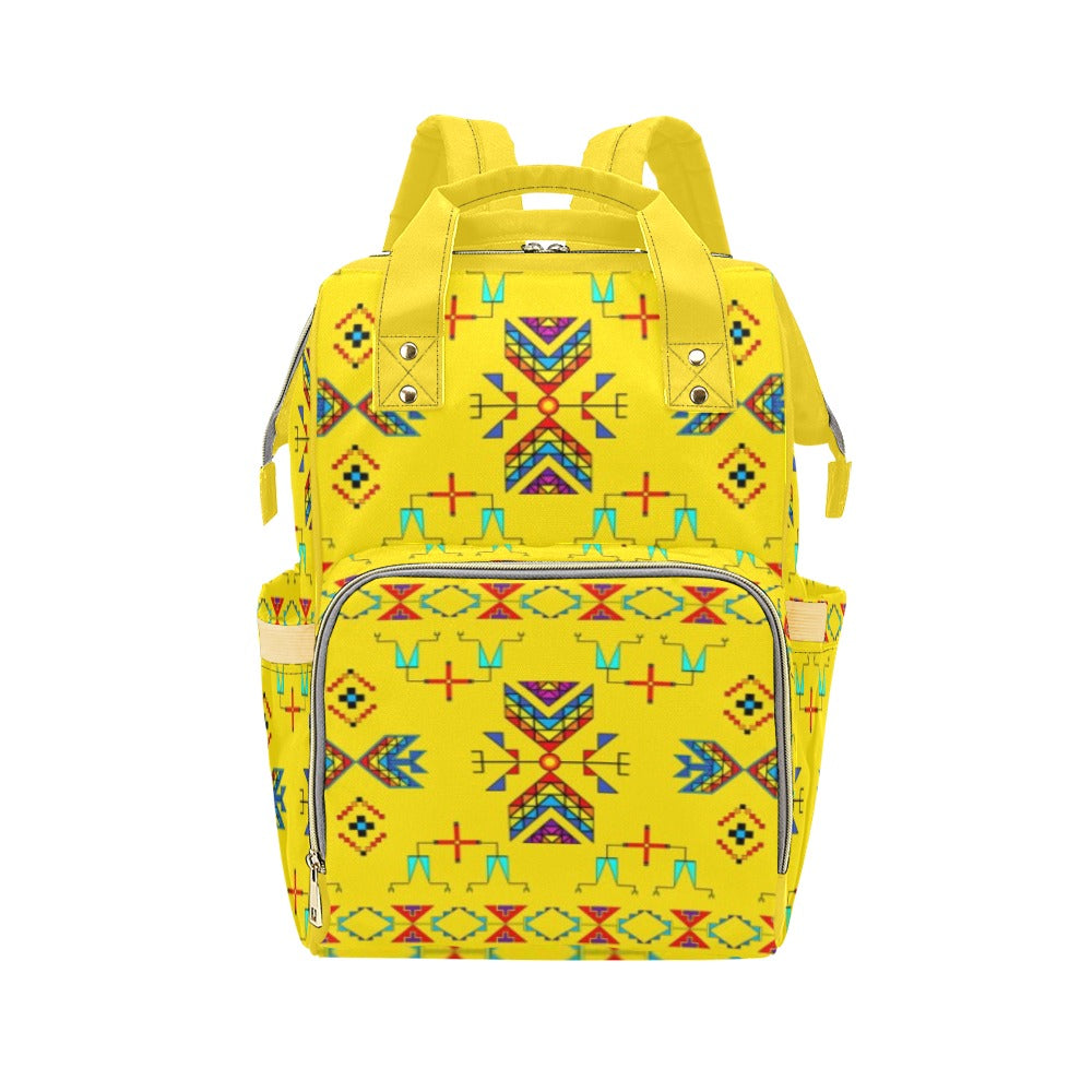 Rainy Chief Rainbow Yellow Multi-Function Diaper Backpack