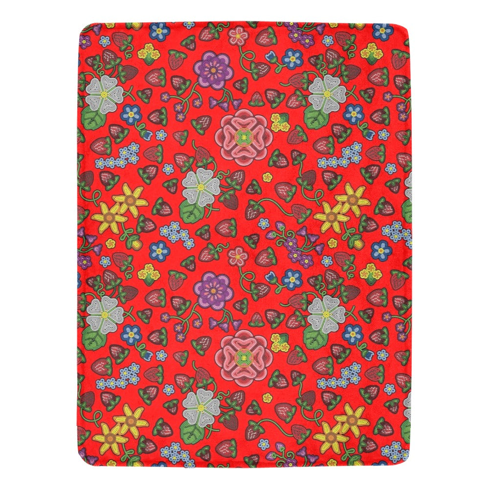 Berry Pop Fire X-Large Micro Fleece Blanket