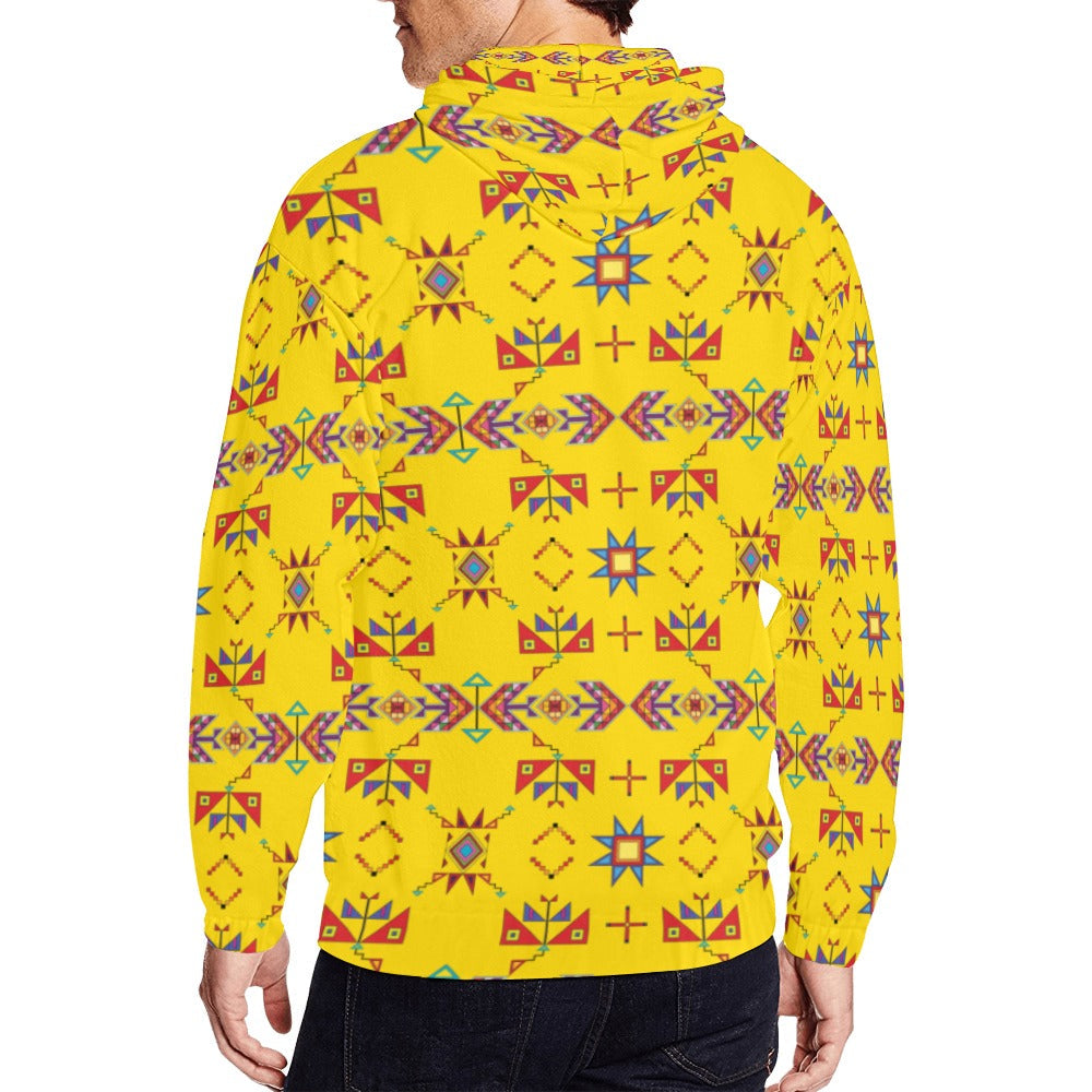 Scattered Generations Maize Men's Zipper Hoodie