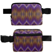 Load image into Gallery viewer, Fire Feather Purple Belt Bag
