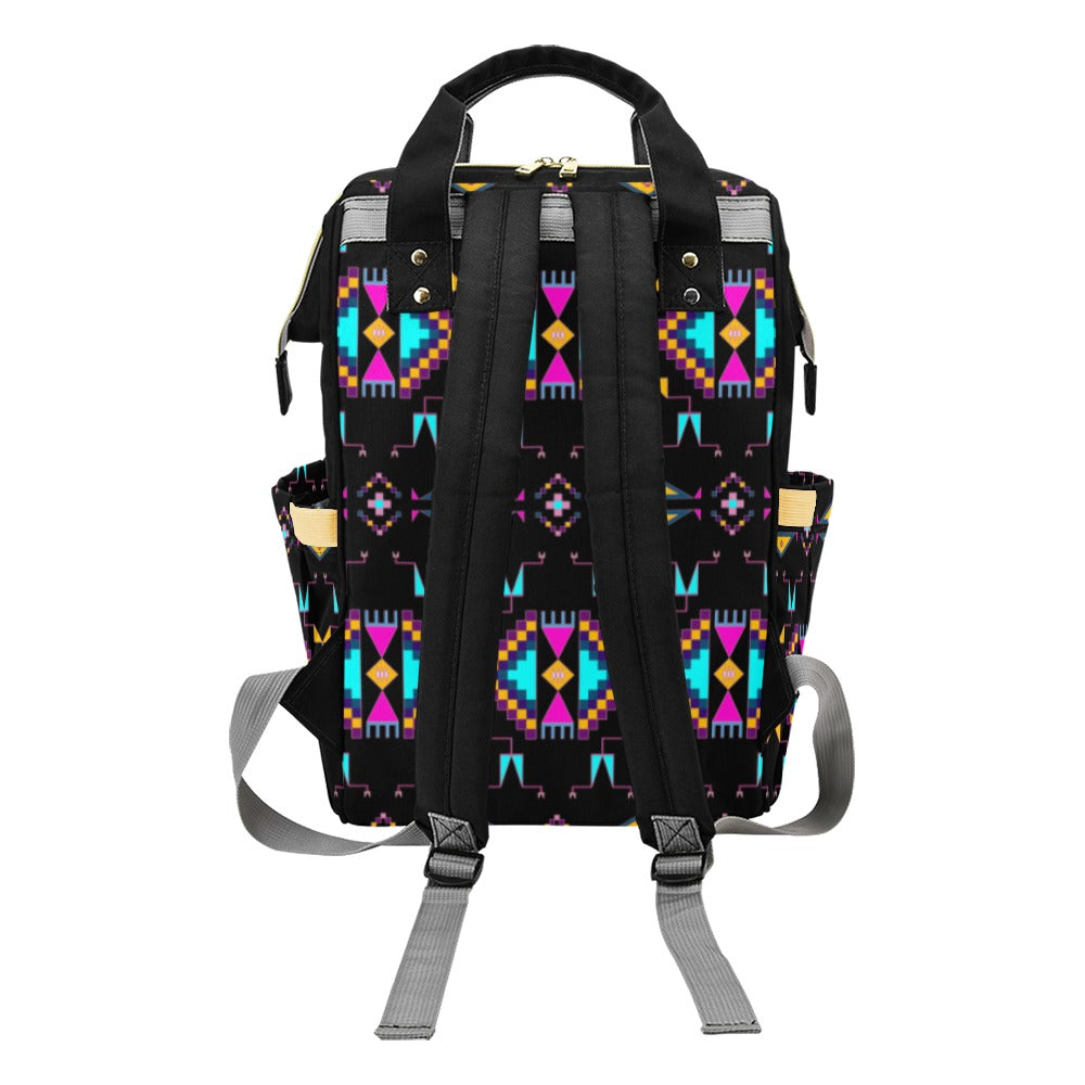 Rite of Passage Black Multi-Function Diaper Backpack