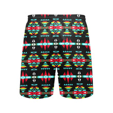 Load image into Gallery viewer, River Trail Sunset Men&#39;s Mid-Length Beach Shorts
