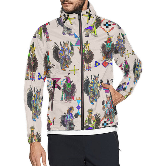 Men's Tradish Dancers Muslin White Men's Windbreaker