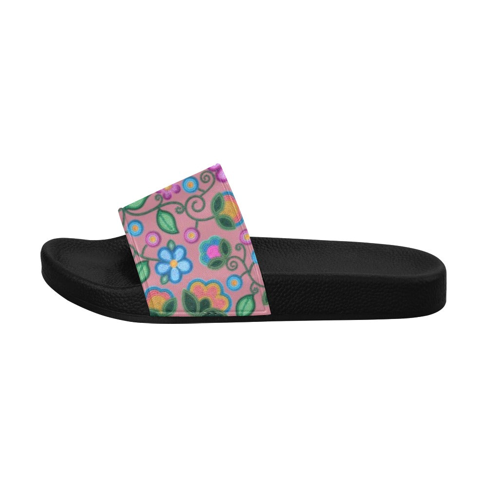 Turquoise Sunbeam Peach Slide Sandals