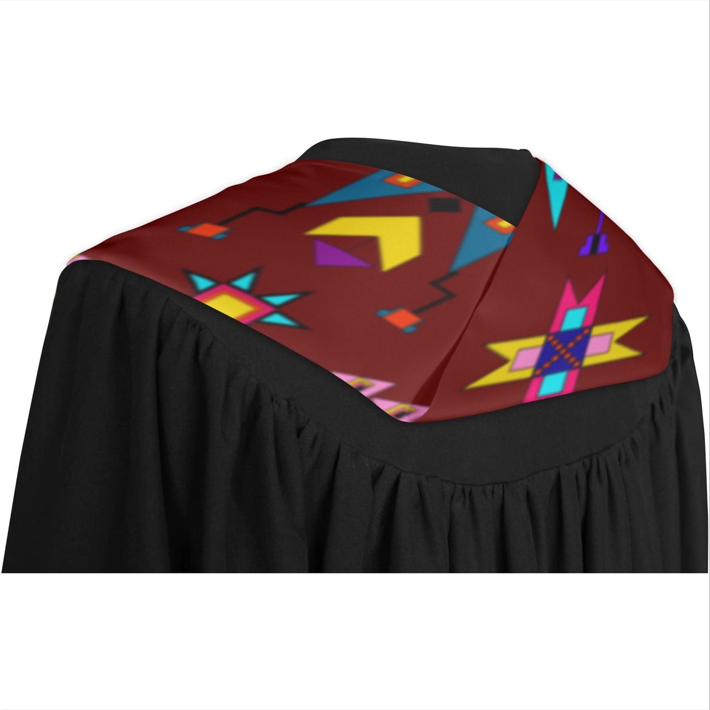 Enemy Territory Dark Maroon Graduation Stole