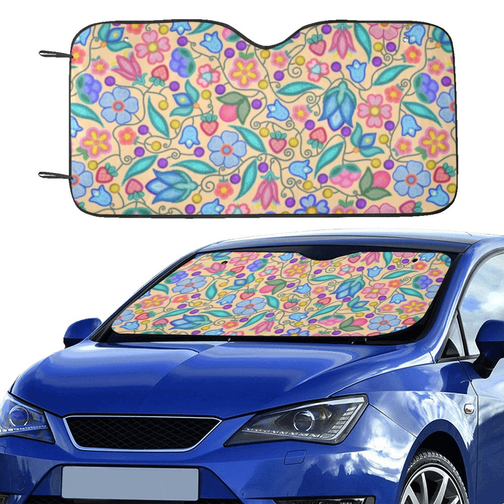 Sweet Offering Cream Car Sun Shade 55"x30"