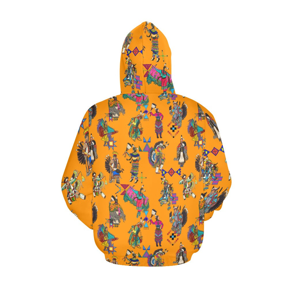 Grand Entry Dancers Orange Hoodie for Men