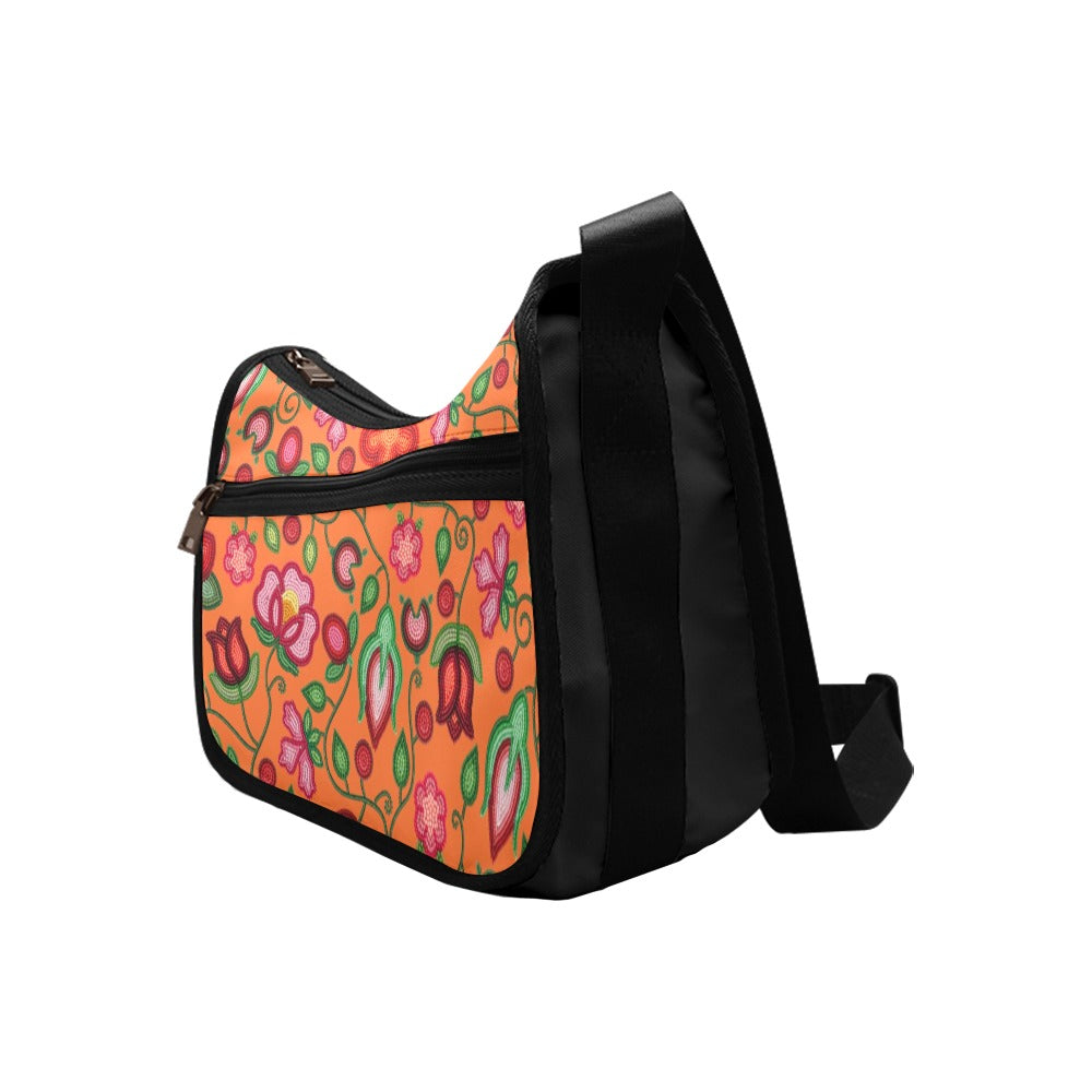 Rose Reverie Orange Crossbody Bag