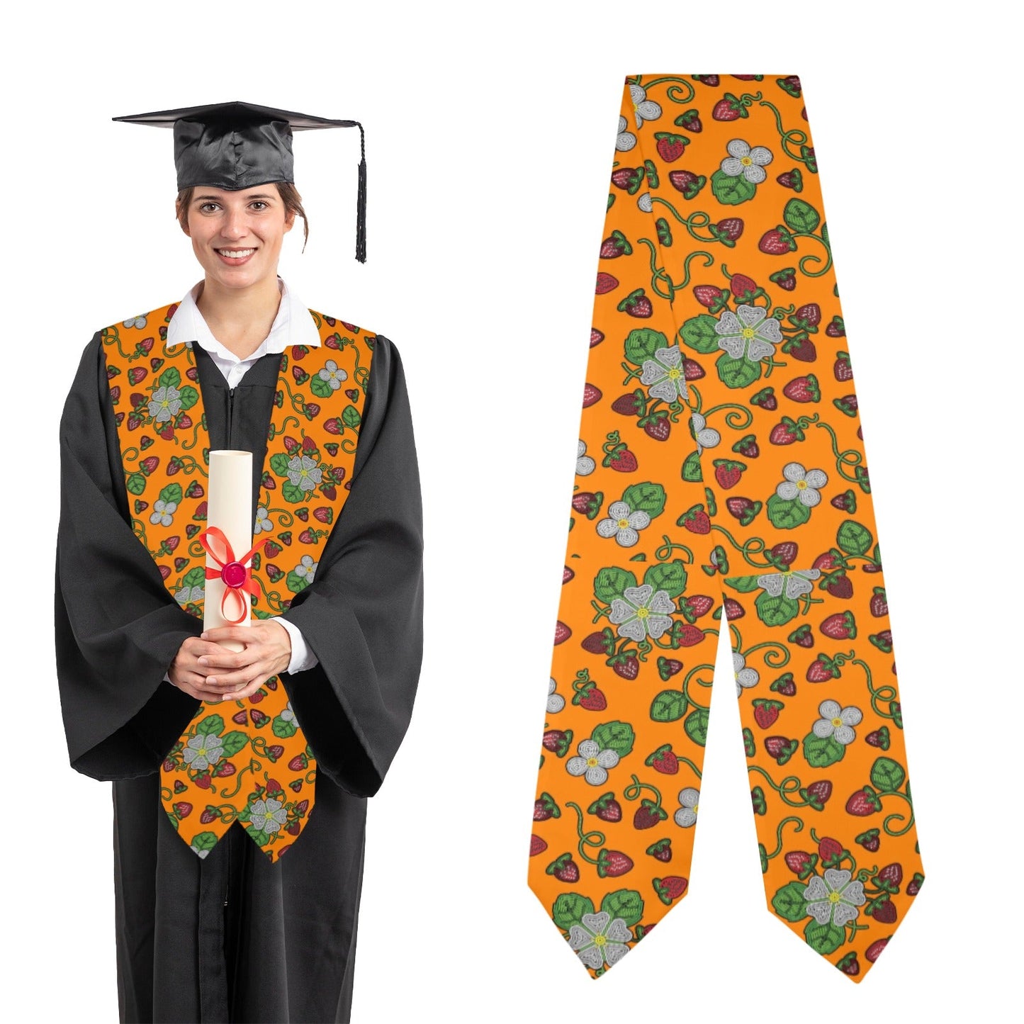 Strawberry Dreams Carrot Graduation Stole