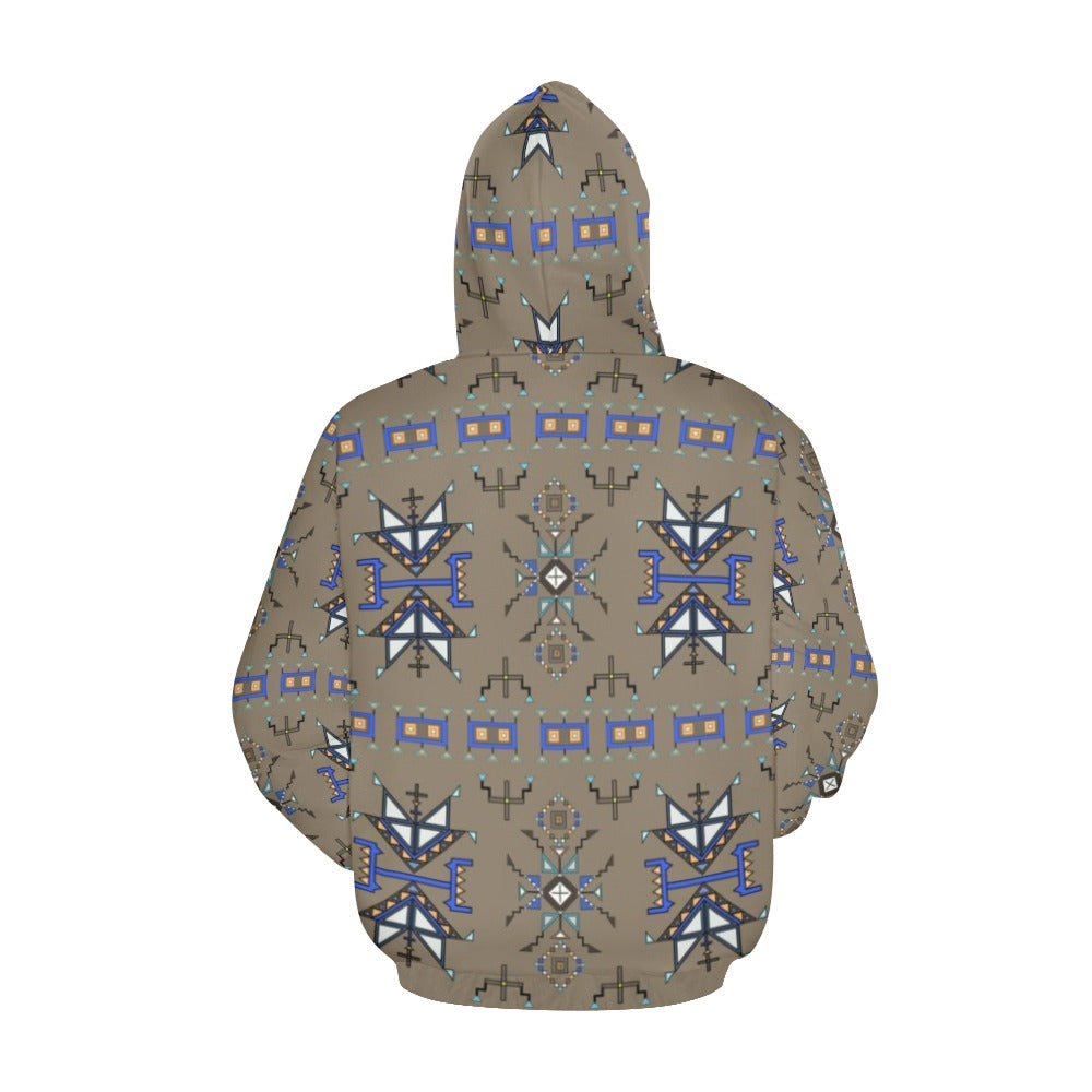 Eagle Strike Brown Hoodie for Women