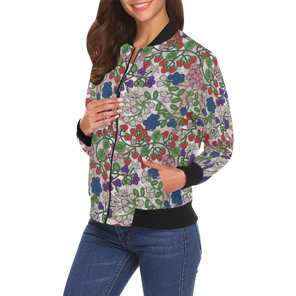 Takwakin Harvest Br Bark Bomber Jacket for Women