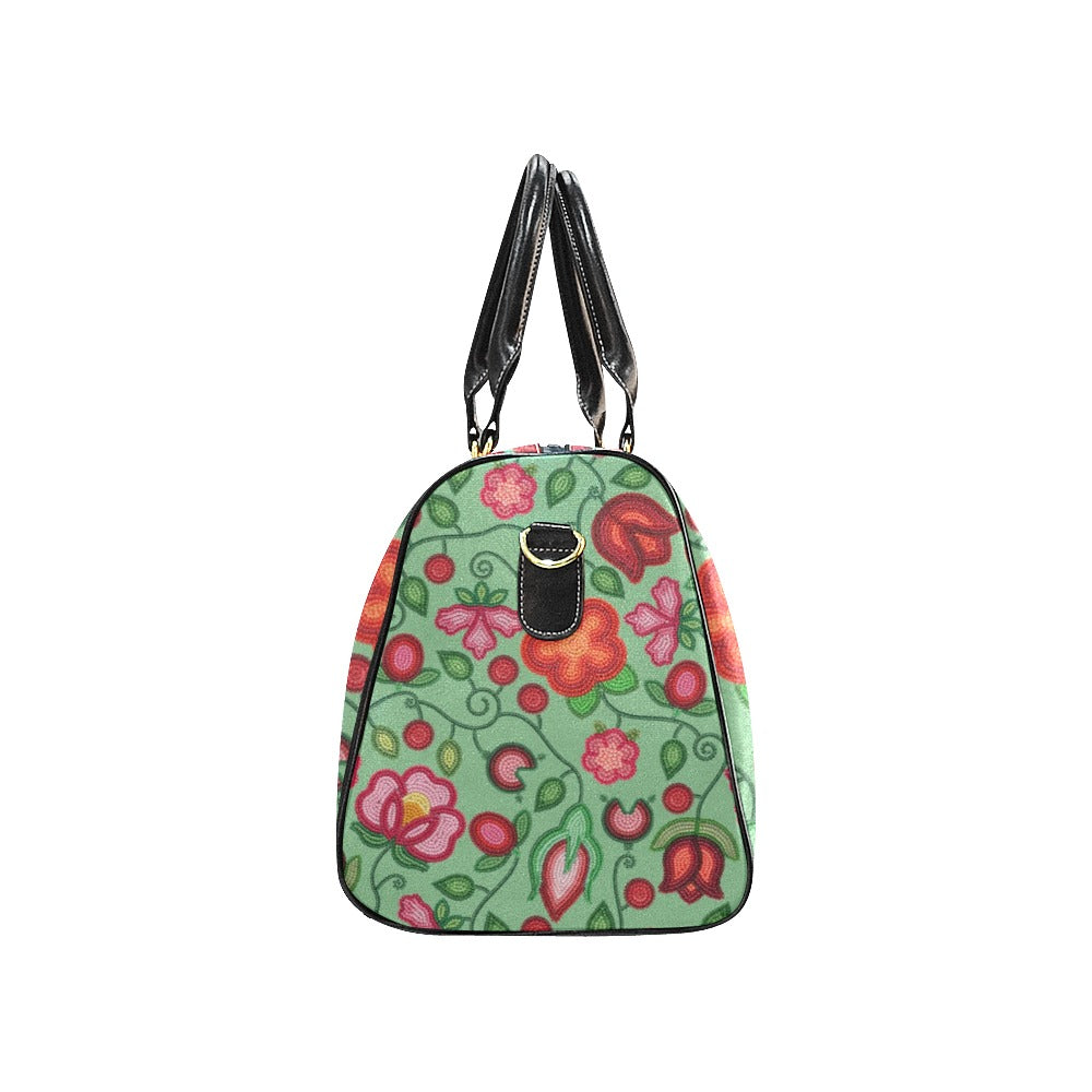Rose Reverie Green Small Travel Bag