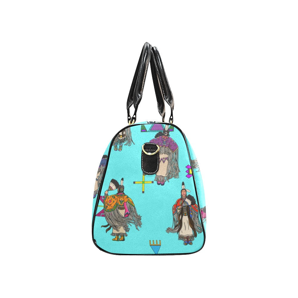 Women's Tradish Dancers Turquoise Large Travel Bag