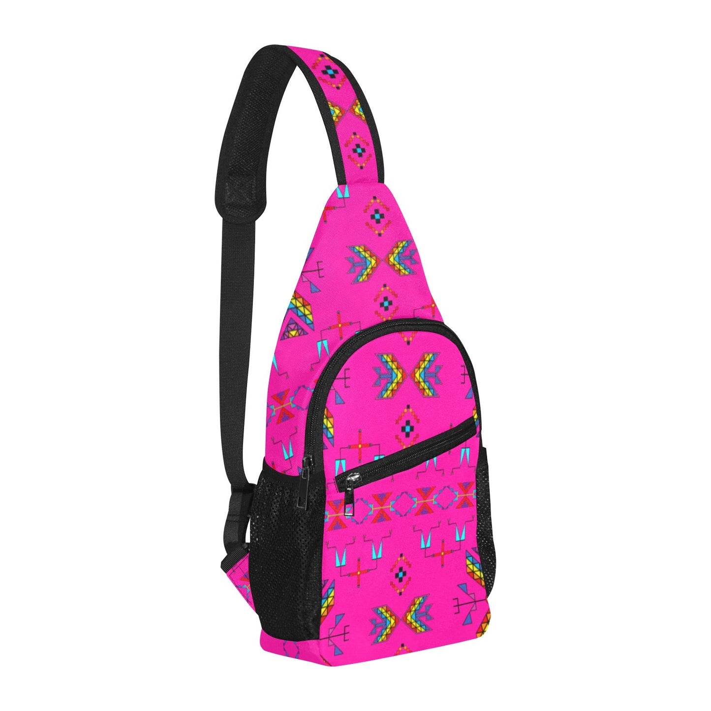 Rainy Chief Rainbow Hot Pink Chest Bag