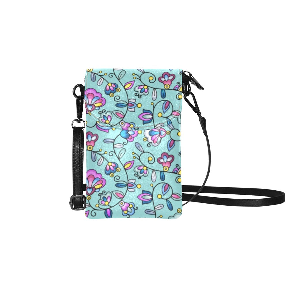 Autumn Bundle Blessing Turquoise Small Cell Phone Purse