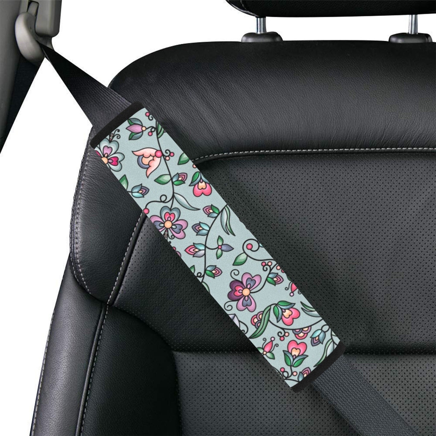 Amber Evening Garland Turquoise Seat Belt Cover