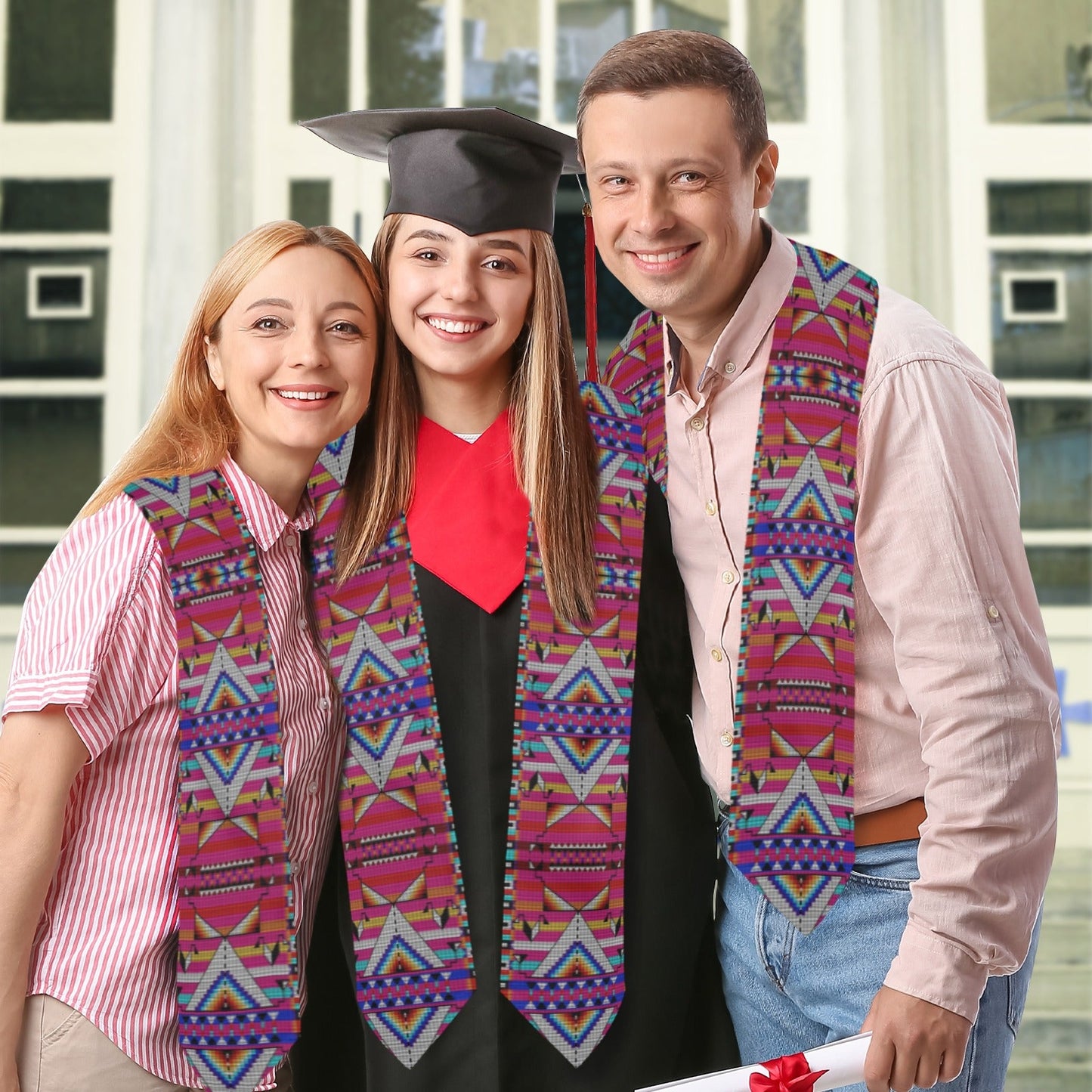 Medicine Blessing Pink Graduation Stole