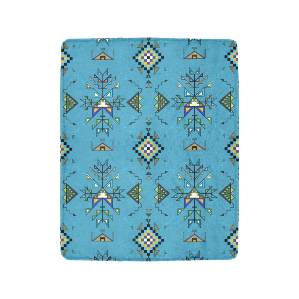 Bear Shield Blue Ultra-Soft Micro Fleece Blanket 40"x50"