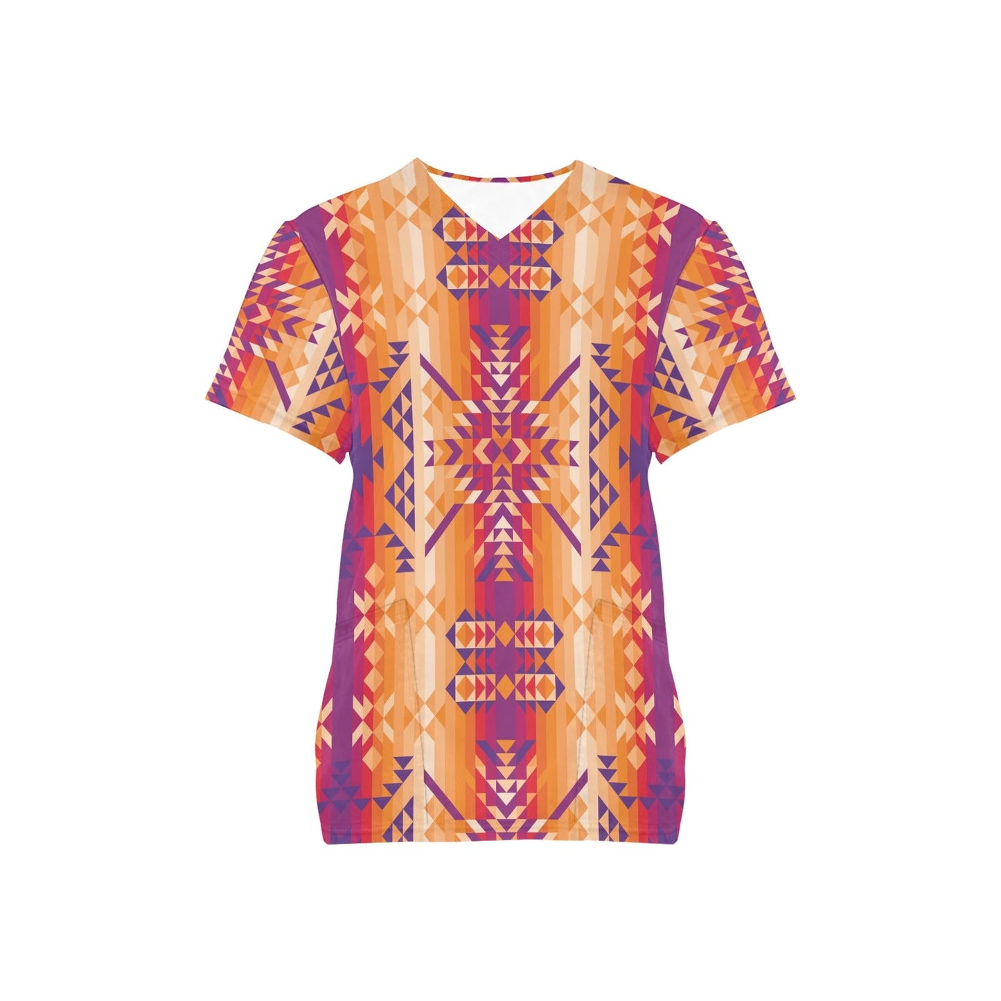 Desert Geo Scrub Top