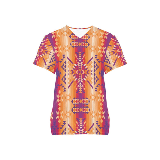 Desert Geo Scrub Top