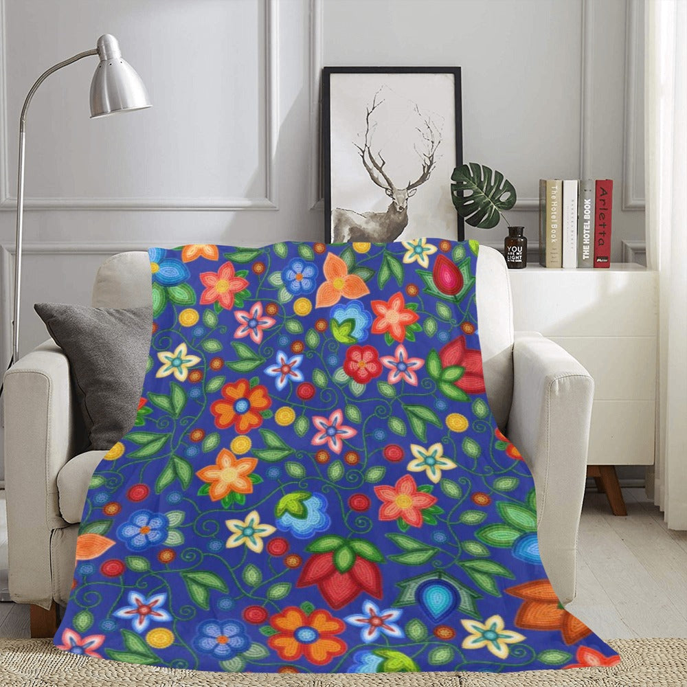 Morning Harmony Sapphire X-Large Micro Fleece Blanket